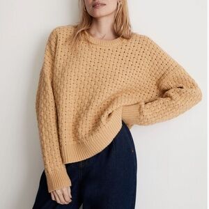 Madewell Women's Basketweave-Stitch Sweater Size XS